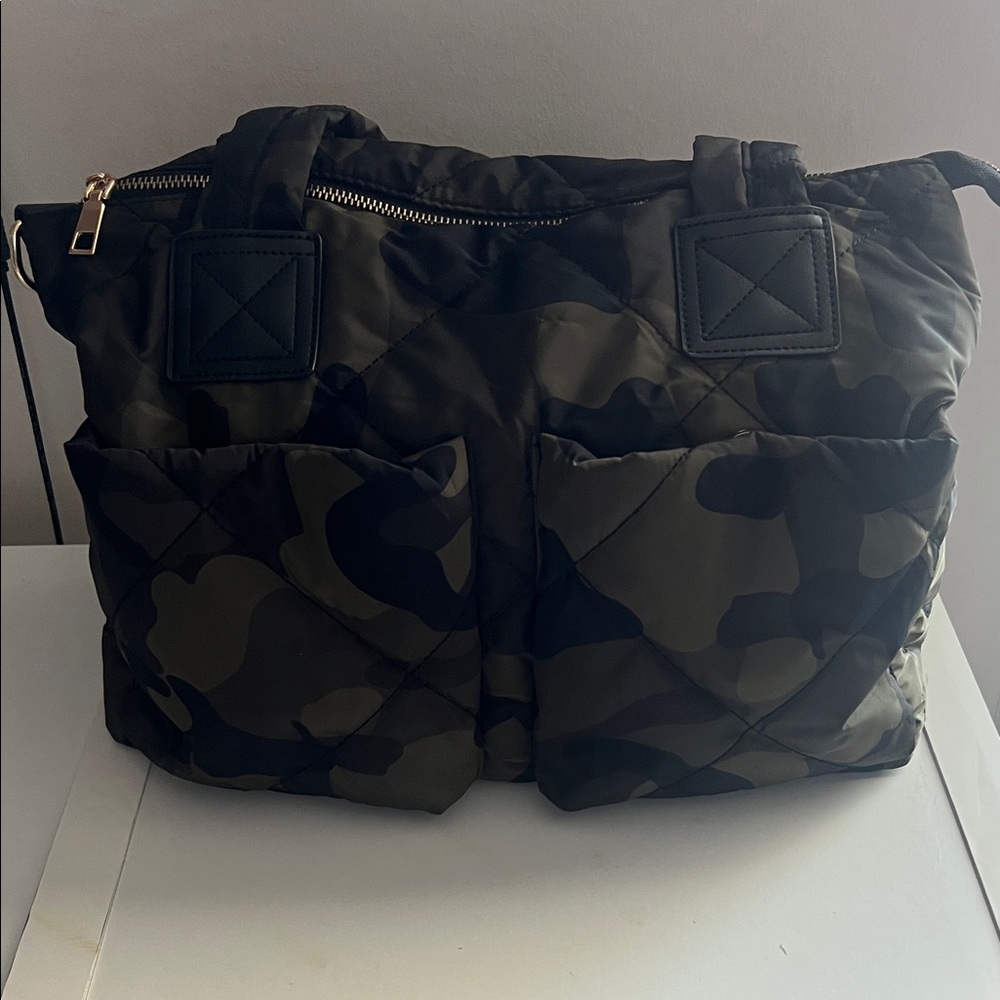 Quilted Camouflage Baby Bag